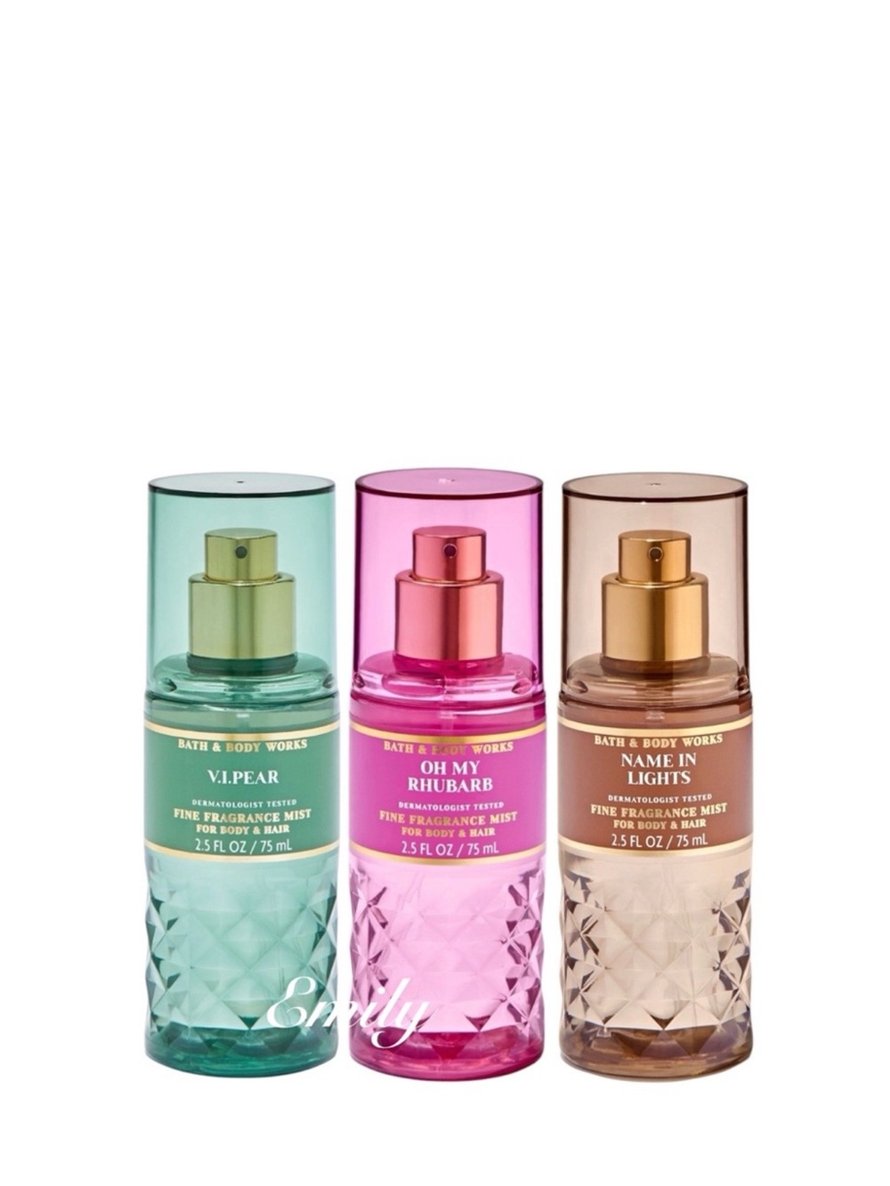 3X LIMITED RELEASE BBW Mist
V.I.PEAR OH MY RHUBARB NAME IN LIGHTS Collection - Picture 4 of 11